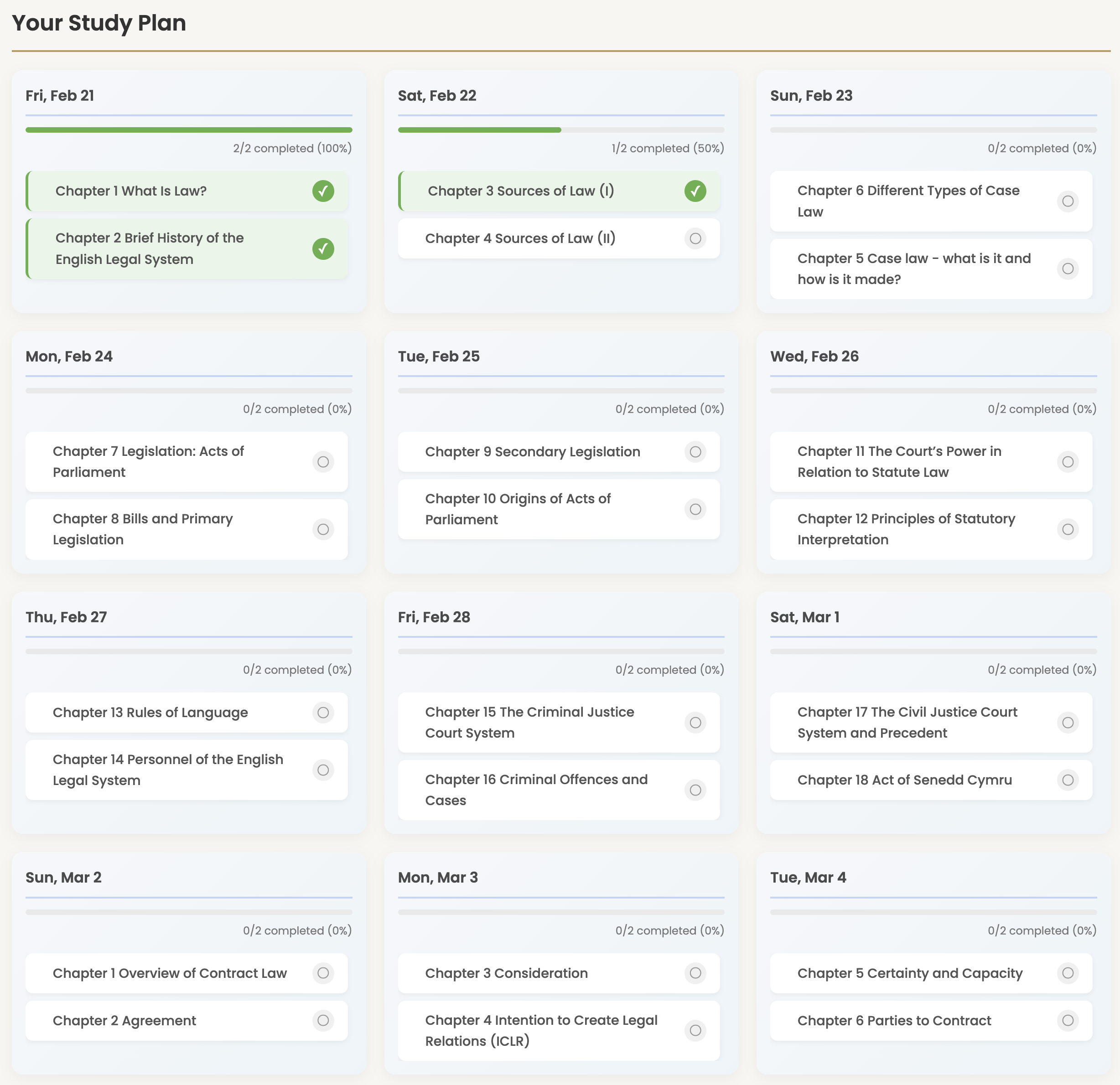 AI Study Planner スクリーンショット